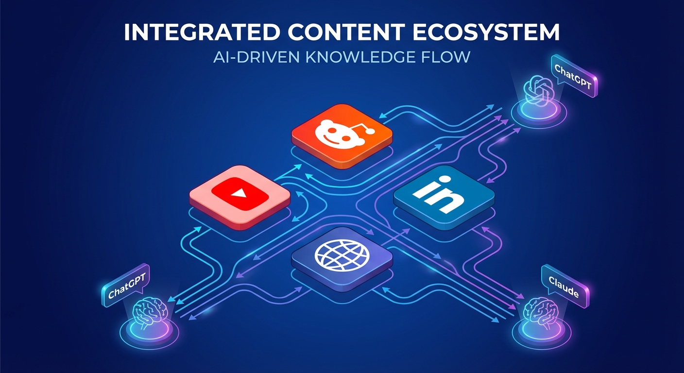 How to Structure Multi-Platform Content Clusters When AI Agents Pull Information from YouTube, Reddit, and LinkedIn Instead of Just Your Website