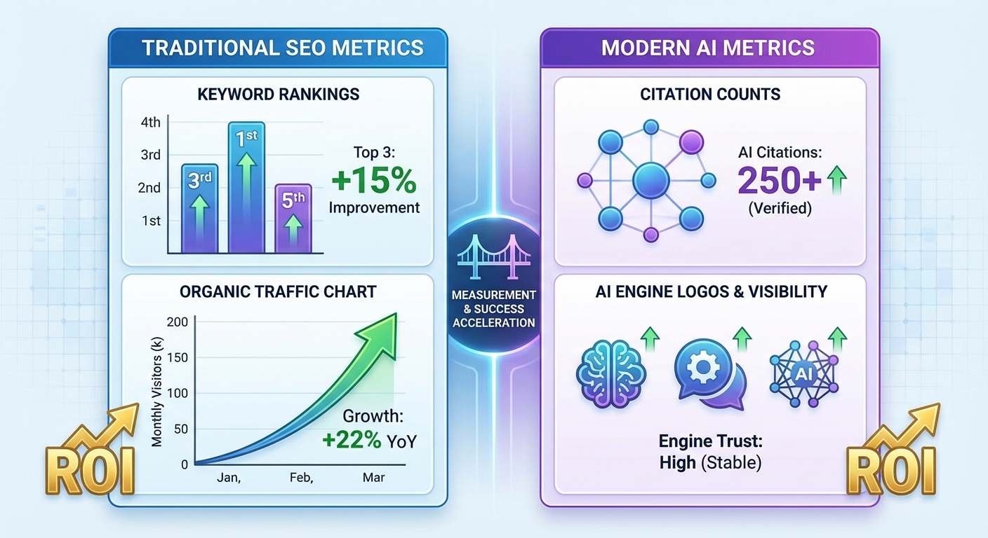 How to Calculate ROI from AI Search Optimization When Your Boss Still Measures Success by Keyword Rankings Instead of Citations