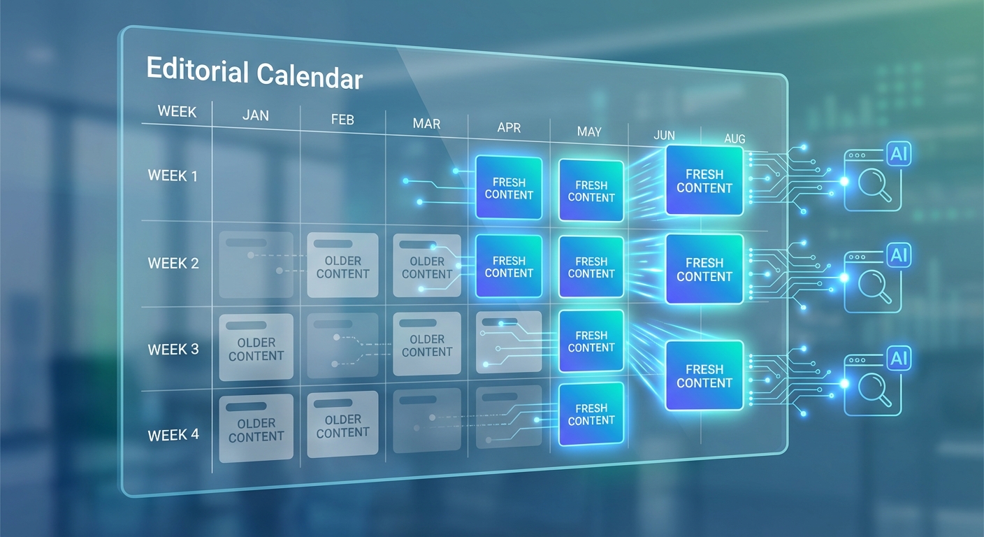 How to Optimize Your Content Calendar When AI Agents Prioritize Freshness Over Authority