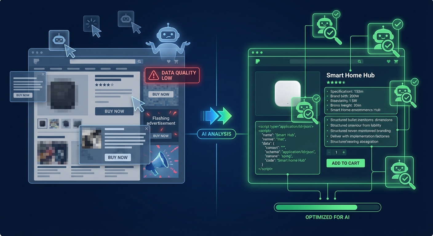 How to Structure Your Product Schema When Agentic AI Shopping Agents Skip Your Listings for Competitors with Machine-Readable Transaction Metadata
