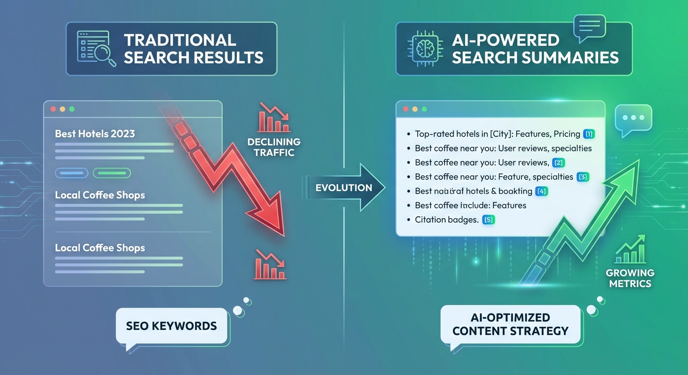 How to Optimize for AI-Generated Summaries When Zero-Click Searches Are Reducing Your Organic Traffic by 34.5% Without Traditional SEO Penalties