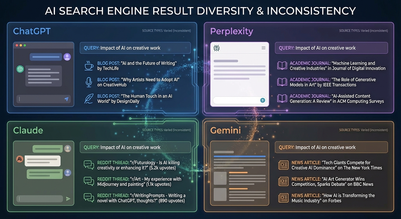 How to Optimize for Inconsistent AI Source Preferences When ChatGPT Cites Reddit Threads While Perplexity Prioritizes Academic Journals