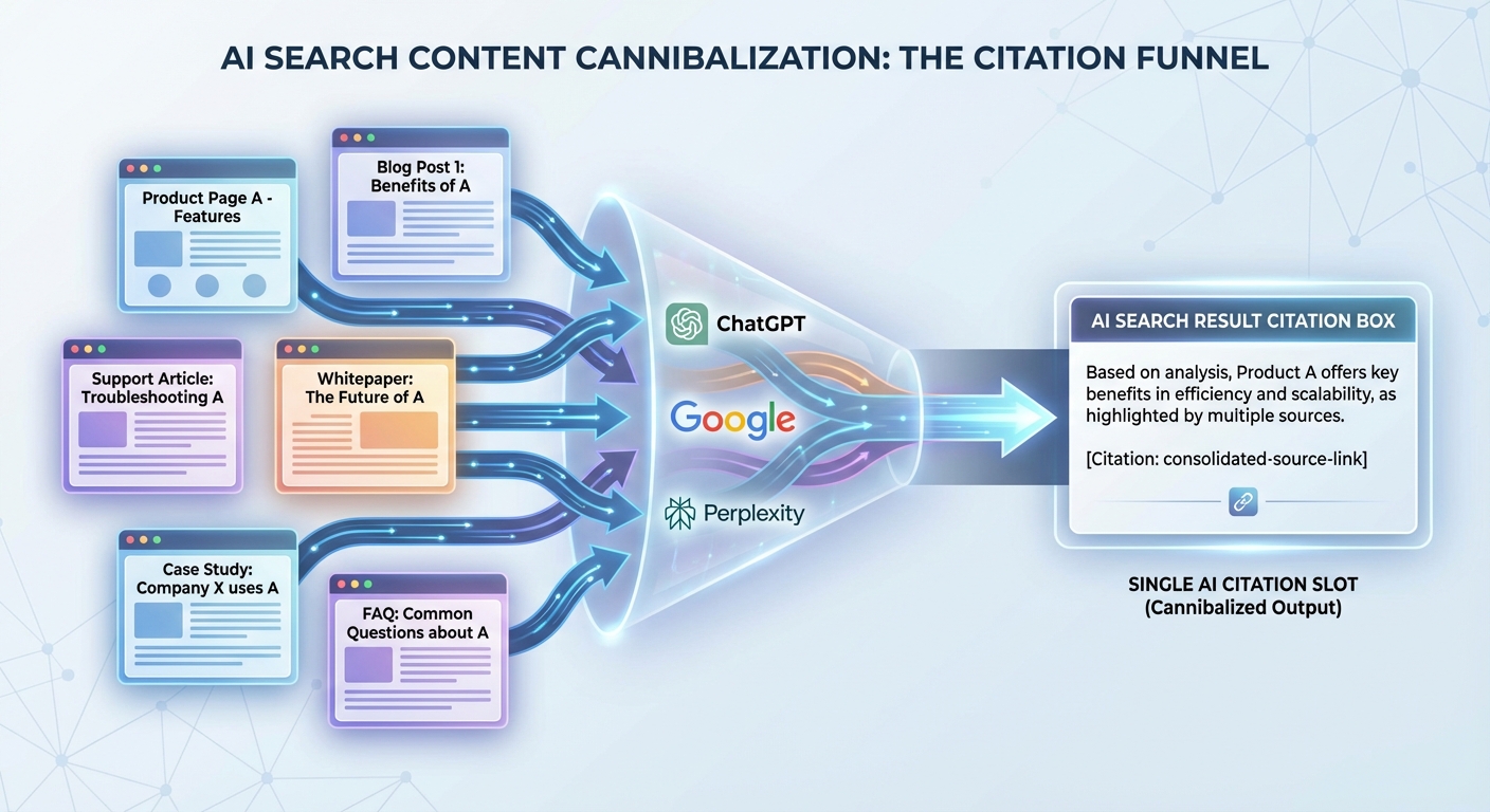 How to Audit Your Content for AI Search Cannibalization: When Multiple Pages Compete for the Same Citation Slot