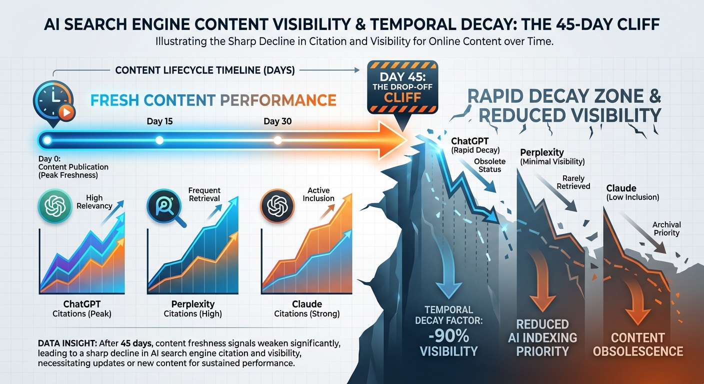 AI Search Temporal Decay: Why Your Evergreen Content Stops Getting Citations After 45 Days (And How to Fix It)