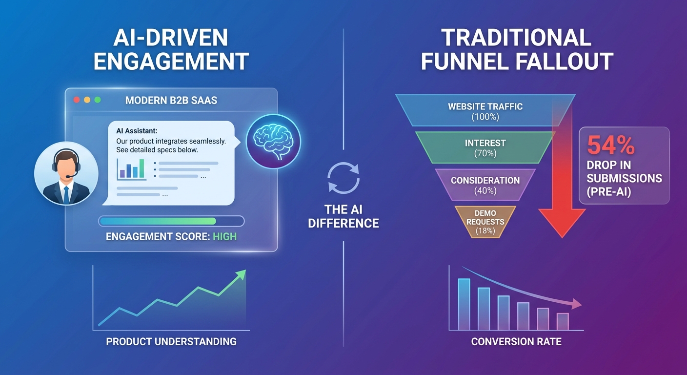 How to Build an AI Search Demo Request Conversion Strategy When Product Explanation Answers Satisfy Curiosity But Eliminate 54% of Form Submissions From High-Intent B2B Buyers